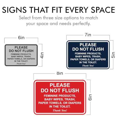 All Quality Classic Framed Please Do Not Flush Thank You Bathroom Etiquette Sign - 5" x 7" (Blue) 5 Pack