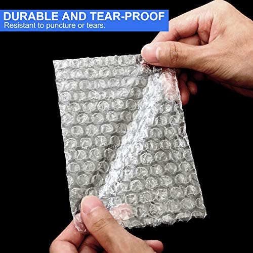 APACALI Clear 4x6 Inch Bubble Pouches 200 Pack - Shockproof Shipping & Storage Bags