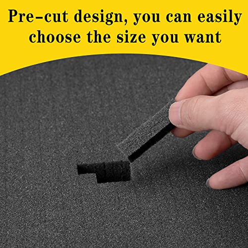 4 Pcs Pick Apart Foam Insert, 2 Size Pre Cube Sheet Foams with Bottom