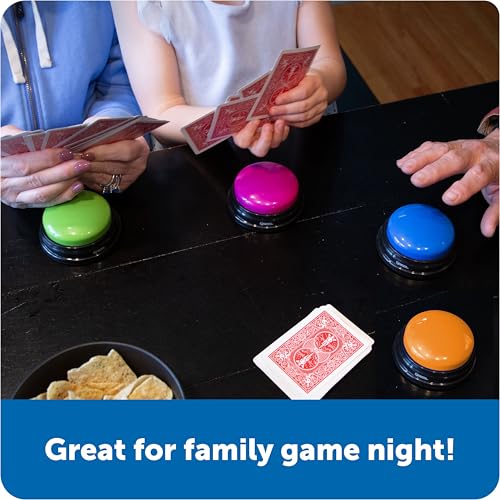 Learning Resources Answer Buzzers Set of 4 Classroom Buttons - Interactive Educational Game