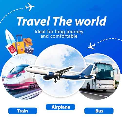 Airplane Foot Hammock for Plane Travel - Airplane Foot Rest - Plane Trip Essentials for Women/Man Long Flight Must Haves - Travel Gifts for Women/Man