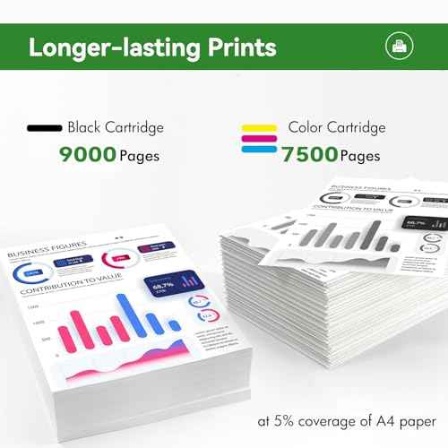 5-Pack 542 Ink Refill Bottles Remanufactured for EPSON T542 542 Ink Refill Bottle for ET-5150 ET-5170 ET-5180 ET-5850 ET-16600 ET-5800 ET-16650 ET-5880 Printer (2Black Cyan Magenta Yellow)