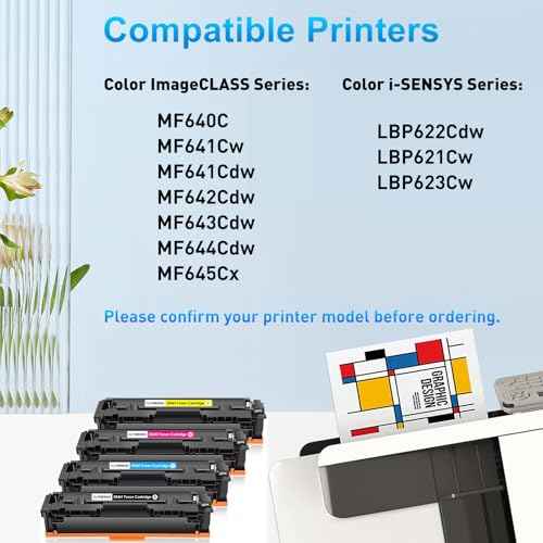 054H Toner Cartridge Set Replacement for Canon 054H 054 High Yield for Color ImageCLASS MF642Cdw MF644Cdw LBP622Cdw MF641Cdw MF641Cw Printer (Black Cyan Magenta Yellow, 4-Pack)