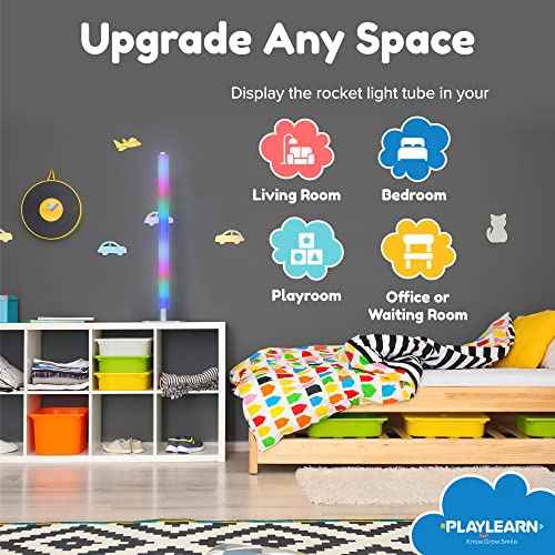 Playlearn 3.3ft Sensory Light - Music Sync & Remote - LED Color Changing Lamp