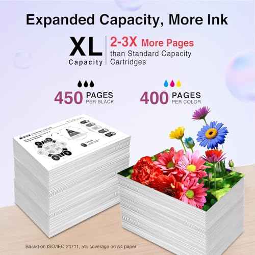 275XL 276XL for Canon 275 and 276 Ink Cartridges for Canon TS3722 Ink Cartridges Pixma TS3700 TS3720 TS3500 TS3520 TS3522 TR4700 TR4720 TR4722 Remanufactured PG-275 CL-276 XL (Black Color)