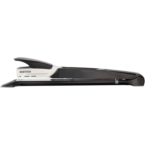 Bostitch Office Booklet Stapler - One Finger, No Effort, Spring Powered, Long Reach Stapler - Silver (1610)
