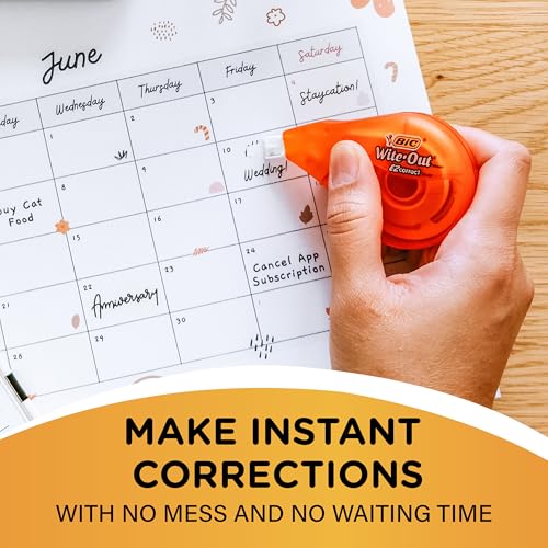 BIC Wite-Out EZ Correct Correction Tape White 39.3 ft - Pack of 10