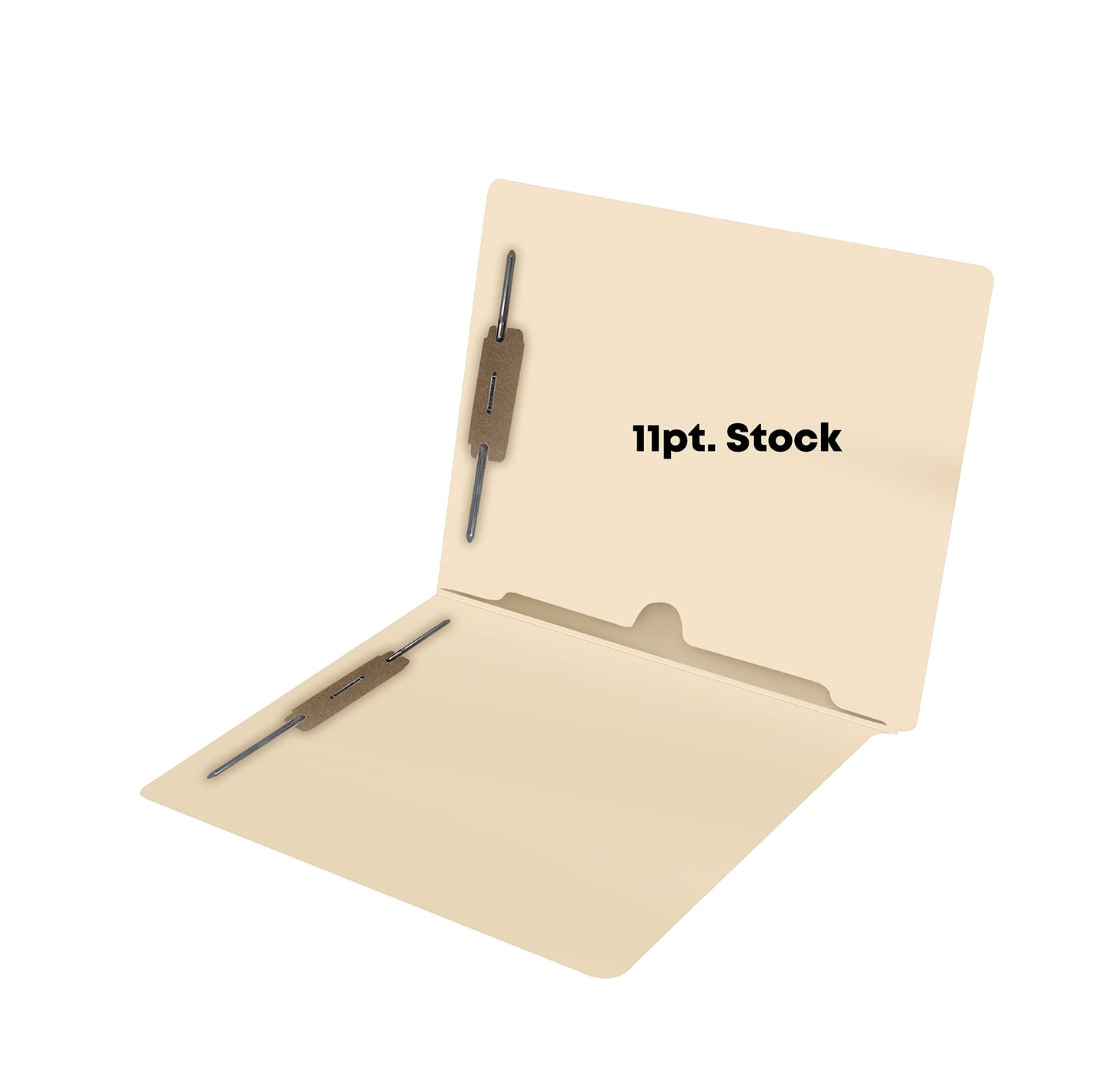 Doctor Stuff Manila Pocket File Folders - Letter Size, Two Fasteners, 11pt Manila, Box of 50