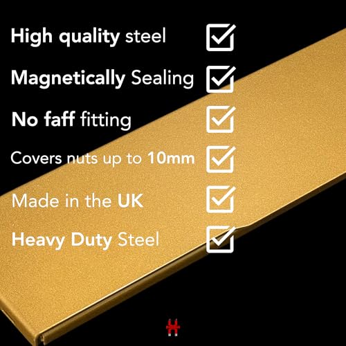 Magnetic Brass Effect Draft Excluder for Letterboxes - MK3, 100x340mm