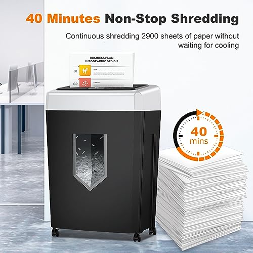 Bonsaii 15-Sheet Cross-Cut Heavy Duty Paper Shredder for Home Office