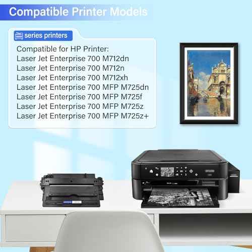 SuperInk 1 Pack Black Toner Cartridge Compatible for CF214A 14A use in Laserjet Enterprise 700 M712 M725 M712dn M712n M712xh MFP M725dn M725f M725z Printer (10,000 Pages High Yield)