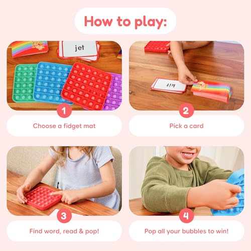 Kids Word Pop Fidget Game - CVC Word Building & Reading Skills