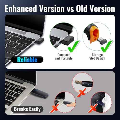 Tera Barcode Scanner Wireless 1D Laser Cordless Barcode Reader with Battery Level Indicator, Versatile 2 in 1 2.4Ghz Wireless and USB 2.0 Wired