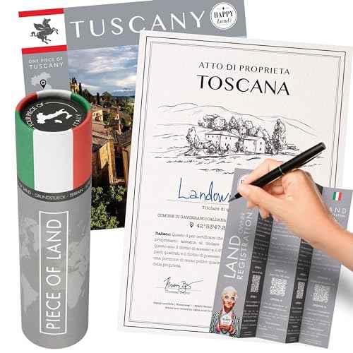 happylandgifts¢ç Piece of Tuscany (Italy) | Gift Box with Certificate | Italian Gift Ideas