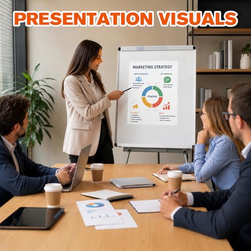 18 Pack White Poster Board 11x14 Inches Dual-Sided 85lb (230GSM) PAPVINE