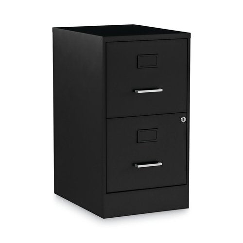Alera 2806262 Letter Size 2 Drawers Soho Vertical File Cabinet Black