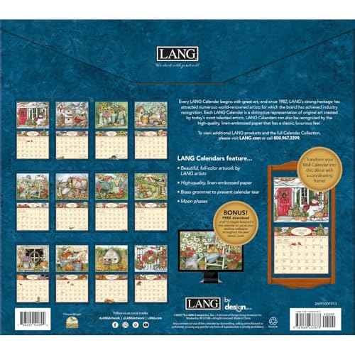 Lang Companies, Heart and Home 2026 Wall Calendar by Susan Winget, 13.4'' X 12'', 12-Month Calendar with Stapled Binding