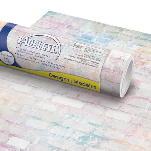 Fadeless Bulletin Board Paper - 12 ft Graffiti Wall, Fade-Resistant Classroom Decor