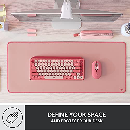 Logitech Studio Series Large Desk Mat 28x12 Inches - Darker Rose Rubber