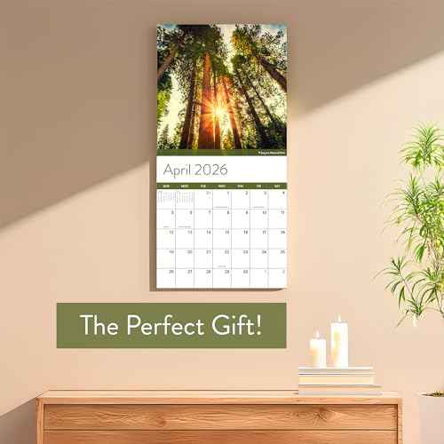 2026 National Parks Wall Calendar | Beautiful Outdoor Nature Landscapes Calendar of US State Parks Scenery for 2026, Great Calendar Stocking Stuffer Gift for Men or Women