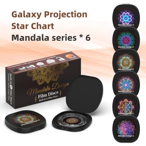 Elec3 Galaxy Projector Replacement Discs 6-Pack for HD Mandala Projection