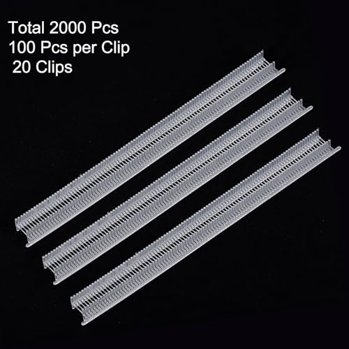 uxcell 2000pcs 5mm Tag Pins for Fine Tagging Guns, Transparent Garment Barbs for Clothing