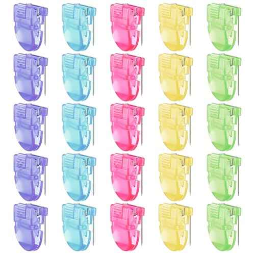 25 Pcs Cubicle Clips Fabric Panel Cubicle Accessories Fabric Partition Panel Wall Clip Office Photos Wall for Notes Memos Standard Size, 40-Sheet Capacity (Multicolor)
