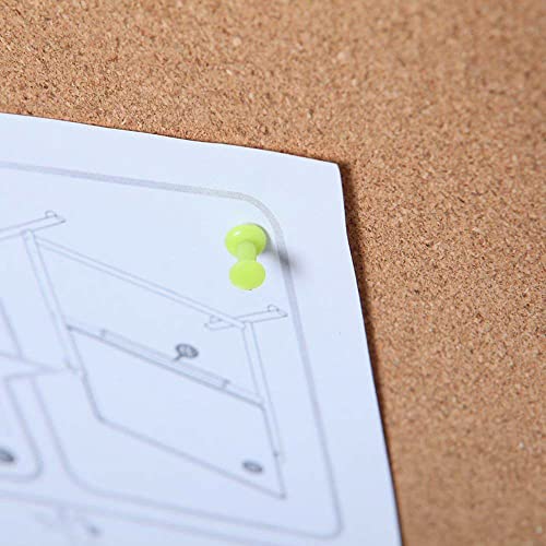 VIZ-PRO Cork Notice Board 36 x 24 Inches Silver Aluminum Frame Self-Healing Surface