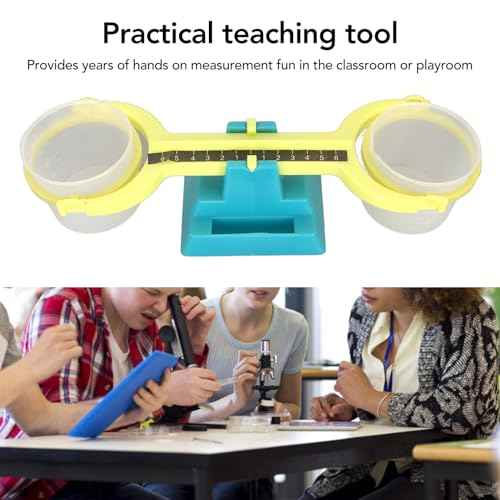 Sorandy Kids Balance Scale, Plastic Classroom Primary Bucket Balance Scale with Scale, Observation, and Estimation Skills, for Measuring Mass and Volume in Classroom or Home Use