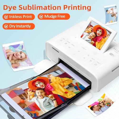 COLORTY 4-Pack Ink Cartridges Compatible with Canon Selphy KP-108IN KP-36IN Color Ink Cassette 4 x 6, Compatible with Canon Selphy CP1500 CP1300 CP1200 CP1000 CP910, 100 x 148mm (Without Paper)