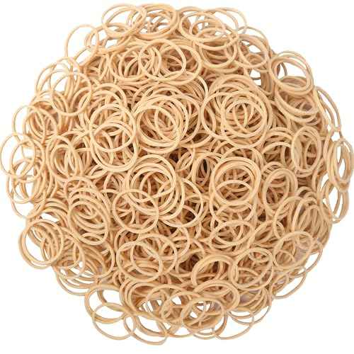 Rubber Bands Size #10 Beige 600 pcs Elastic Rubber Bands for Office Supplies money Trapped flowers