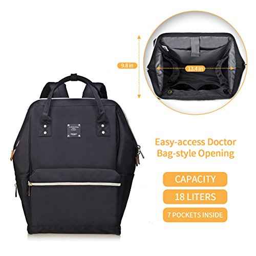 Bebamour Travel Backpack for Women and Men Laptop Rucksack 15.6 inch Classic Waterproof College Travel Business Bags Dipaer Backpack£¨Black£©