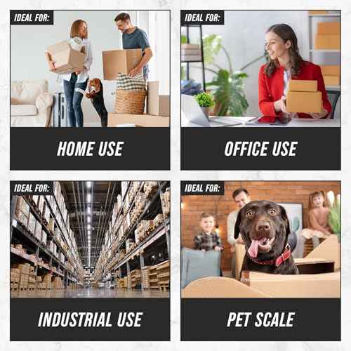 Smart Weigh 440lbs x 6 oz. Digital Heavy Duty Shipping and Postal Scale, with Durable Stainless Steel Large Platform, UPS USPS Post Office Postal Scale and Luggage Scale