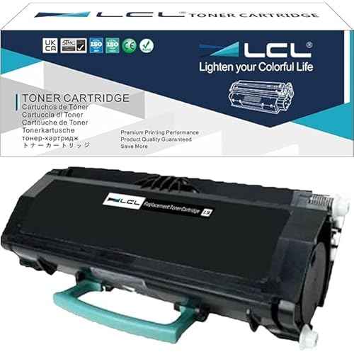 LCL Compatible Toner Cartridge Replacement for Lexmark E260A21A E260 E260d E260dn E260dtn E260dt E360 E360dn E360dtn E360d E460 E460dn E460dw E462dtn E462 E460d E460dtn (1-Pack Black)