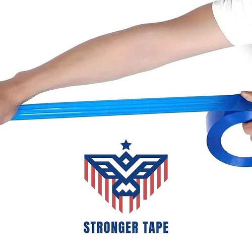 Blue Carton Sealing Tape, Packing Tape, Moving Tape, 2 Inch x 110 Yards, 2.0 Mil Thick, (6 Rolls) Heavy Duty