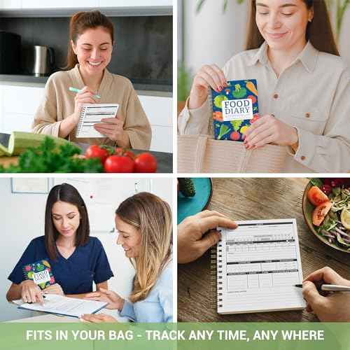 Food Diary and Symptom Log Book for Tracking Meals, Bowel Movements, Sleep, Reactions - Bristol Stool Chart, Notebook Journal for Low FODMAP, IBS, Allergies, Intolerance - Keto, Paleo, Whole30