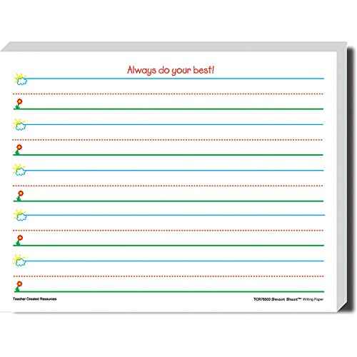 Teacher Created Resources (76503) Smart Start K-1 Writing Paper: 360 sheets, White