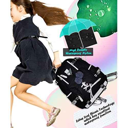 Backpack for Women Teen Kids Girls, Water Resistant Casual Daypack Fits Laptop with USB Charging Port,Cute Bookbag for Travel,School,Hiking,Gift¡¦