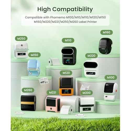 6-Roll Phomemo Color Round Label 1.96"x1.96"(50x50mm), Compatible with Phomemo M110/M120/M200/M220/M221 Label Printer, Self-Adhesive Thermal Labels, 140PCS/Roll