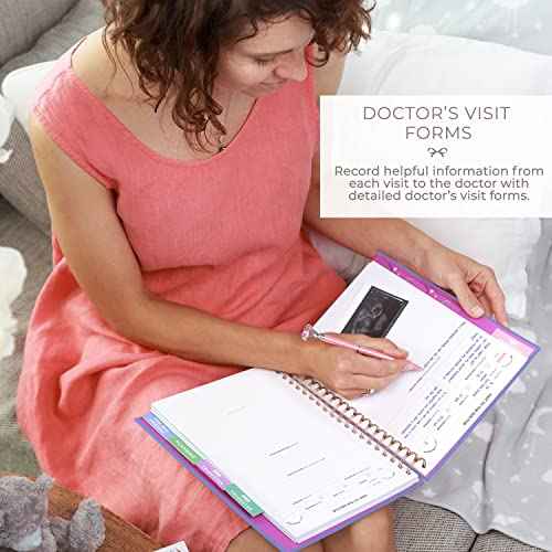 Clever Fox Pregnancy Journal & Memory Book - Pregnancy Planner & Notebook for Expecting Moms ? Baby Keepsake, First Time Moms Gift (Lavender, 9" x 10.5")