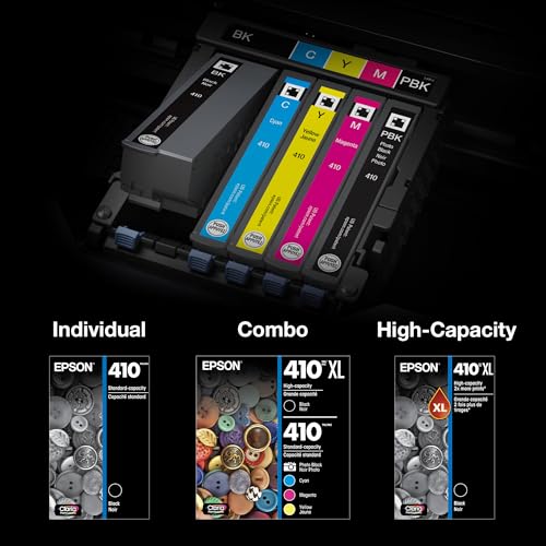 Epson 410 Claria Premium Ink Cartridge Set Multi-Pack for Expression XP-530/630/830 - Black & Color
