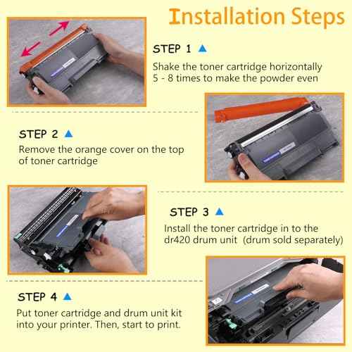 greencycle 2 Pack DR420 Drum Unit Compatible for Brother DR-420 for HL-2270DW HL-2280DW HL-2240 MFC-7360N MFC-7860DW DCP-7065DN Intellifax 2840 Laser Printer (High Yield,Without Toner)
