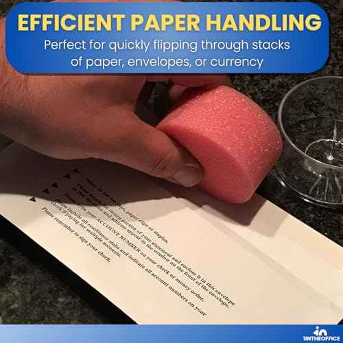 1InTheOffice Sponge Cup Moistener,Fingertip Paper Moistener,Finger Moistener for Paper (4 Pack)