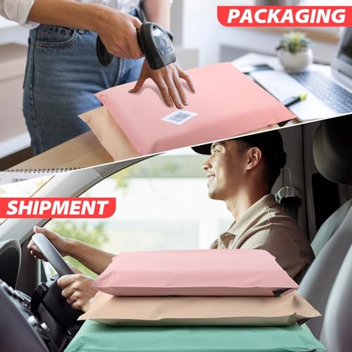Pink, Yellow & Green Poly Mailers 30 Pack Self-Seal Shipping Envelopes for Small Business