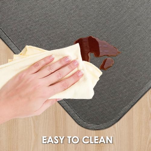 Kuyal Office Chair Mat for Hardwood Floor,44" x 58" Heavy Duty Desk Chair Mat for Office & Home, Anti Slip, Non-Curve Computer Chair Protector Mat, Light Brown