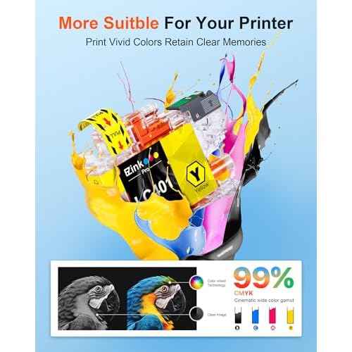 E-Z Ink Pro LC401XL LC401 Compatible Ink Cartridges Replacement for Brother LC401XL LC 401 XL to use with MFC-J1010DW MFC-J1012DW MFC-J1170DW (Black Cyan Magenta Yellow, 4 Pack)