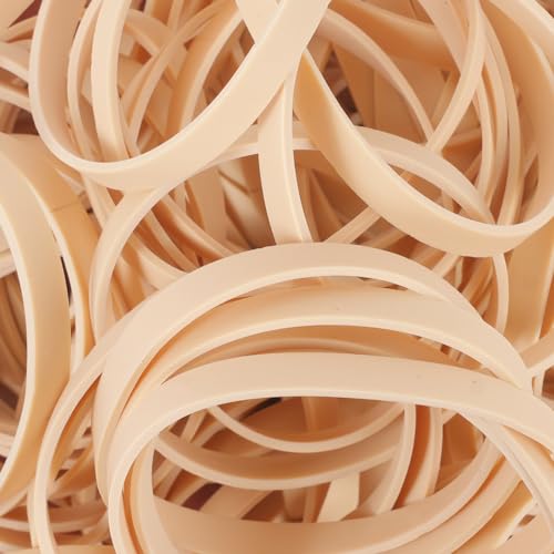 AMUU Light-Brown Rubber Bands #64, 110 Pcs, Office/School Bulk