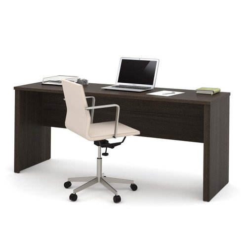 Bestar Embassy 72W Narrow Desk Shell in Dark Chocolate