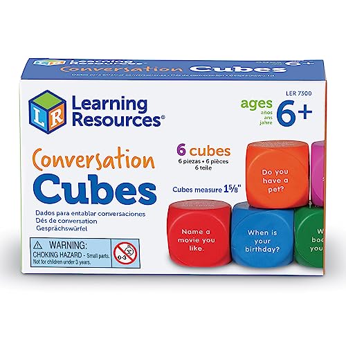 Learning Resources Conversation Cubes - Single Foam Social Emotional Learning Toy for Ages 6+