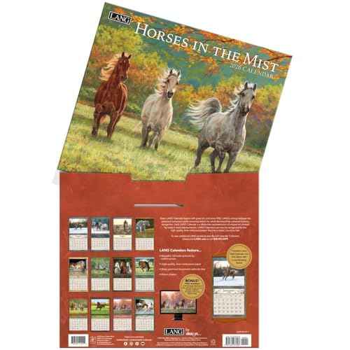 Lang Companies, Horses in the Mist 2026 Wall Calendar by Persis Clayton Weirs, 13.4'' X 12'', 12-Month Calendar with Stapled Binding
